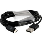6Ft Micro USB Charging Cable Data Sync Charger Cord for Android Samsung LG Black