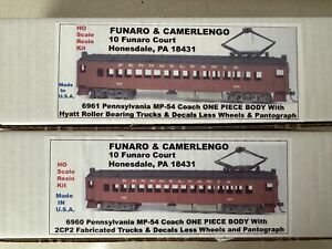 HO Funaro & Camerlengo Pennsylvania PRR MP-54 kits HALF PRICE SPECIAL