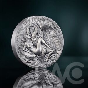 Leda and the Swan Celestial Beauty 1 kilo Silver Coin CFA Cameroon 2023