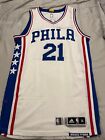 Authentic Adidas 76ers Joel Embiid Jersey M+2
