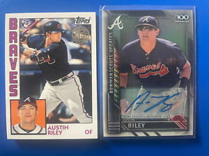 Austin Riley Rookie/Auto card lot: BSU-AR/84-29
