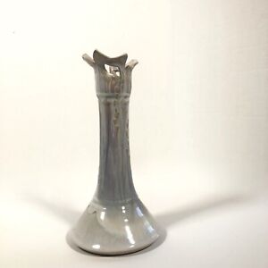New ListingStudio Art Candlestick Holder Drip Glaze Light Purple 8 inch Garnier Pottery