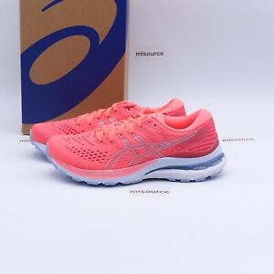 Size 7 Women's ASICS GEL-Kayano 28 Running Shoes 1012B047-700 Blazing Coral/Mist