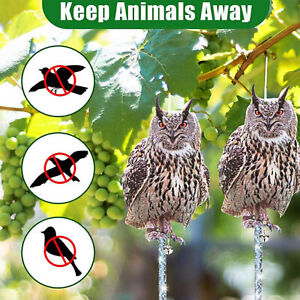 Owl Decoy Bird Deterrent Devices Scare Birds Away Pigeon Repellent For Garden