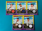 2024 Topps Heritage Clubhouse Collection Relic Lot Of 5 Cards No Dupes