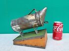 Vintage Bee Hive Smoker w Leather Bellows Primitive Beekeeping Tool