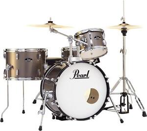 Pearl Roadshow 4-piece Complete Drum Set with Cymbals - Bronze Metallic
