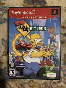 The Simpsons: Hit & Run (PlayStation 2, 2003) Greatest Hits Game and Case