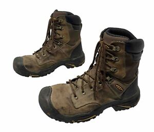 KEEN Utility Work Boots Safety Steel Toe ASTM Men’s Sz US 9.5 D High Lace