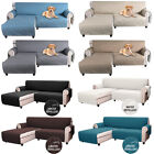 L-Shape Sofa Slipcover Sectional Couch Covers Waterproof Pet Chaise Protector US