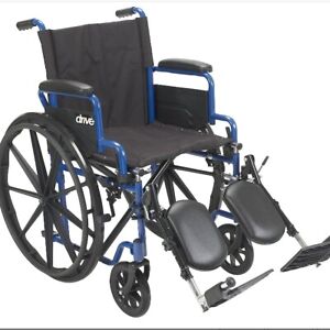 Drive Medical BLS18FBD-ELR  Wheelchair+Elevating Leg Rests+Flip-Back Arms