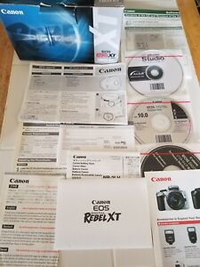 Canon EOS Digital Rebel XT / EOS 350D 8.0MP Digital BOX DISC PAPERS ONLY