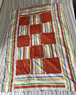New ListingVintage Small Patchwork Quilted Floral Patchwork Throw Blanket 52 x 38
