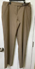 Cato women's dress pants size 14 beige side buckle slash pockets nice condition