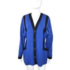 Ports International Vintage Women’s Blue 100% Wool 4 Buttons Blazer Size 10