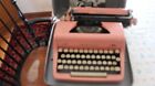 Vintage Royal De Luxe Pink Typewriter W/Case