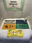 New ListingVintage POST Cereal Mini Bike State Metal License Plate sign Tag Lot Of 5🏁