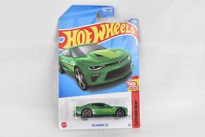 💎 2022 Hot Wheels #219 Then and Now 4/10 '18 CAMARO SS Green w/Gray MC5 Spokes
