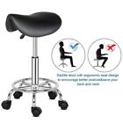 Ergonomic Saddle Stool Adjustable Hydraulic Seat, Rolling for Spa Salon, Massage