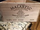 CH. MALARTIC LAGRAVIERE 2020 WOOD WINE CRATE 12 BOTTLE 19 3/4