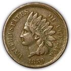 1859 Indian Head Cent Choice Very Fine VF+ Coin #7102