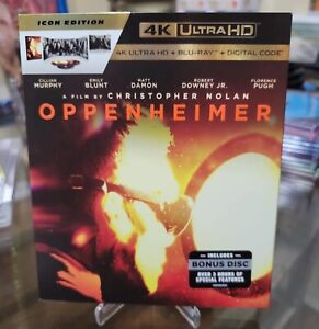 Oppenheimer Icon Edition 4K Ultra HD Blu-ray OOP Walmart Exclusive 2023 Sealed