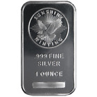 Lot of 100 - 1 Troy oz Sunshine Mint .999 Fine Silver Bar Mint Mark SI Sealed