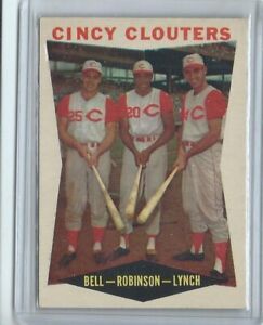 1960 Topps #352 Cincy Clouters withy Frank Robinson...Dead on centered!!!