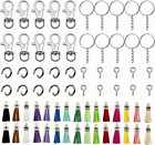 New Listing150Pcs Key Chain Rings Bulk with Tassel for Tassel Keychain