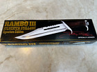 Rambo III Limited Signature Bowie Combat Knife HCG #4785 18in Leather Sheath New