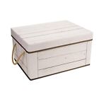 Decorative Storage Box with Lids Fabric Storage Bin with Lids and Handles for...