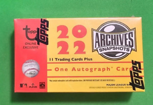 2022 Topps Archives Snapshots Baseball Trading Card Hobby Box SEALED - 1 AUTO