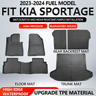 For 2023 2024 Kia Sportage Trunk Mat Floor Mats Cargo Liners(Not Fit Hybrid) (For: 2023 Kia Sportage LX Sport Utility 4-Door 2.5L)