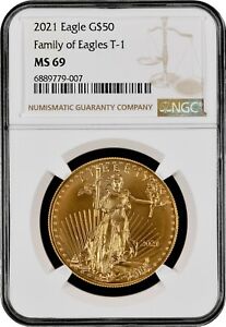 2021 American Eagle $50 Gold Coin, NGC MS69