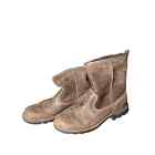 UGG Men's Ankle Boots Beacon Sherpa Leather Sheepskin Lined Brown Sz. 10.5