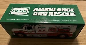 HESS 2020 Toy Truck  AMBULANCE and RESCUE   New In Box!!!