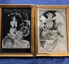 New ListingAlphonse Mucha Mirror Art Nouveau Mirra-Art GS Lithograph Vintage Pair of framed