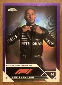 New Listing2023 Topps Chrome F1 Lewis Hamilton #21 Portrait Purple /399 - Mercedes