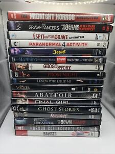 Lot of 17 Horror/Thriller  DVDS - 8 FILMS TO DIE FOR - PROM NIGHT - GHOST