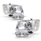 For 2001-2004 Toyota Tacoma Chrome Headlights Clear Corner Lamps + Bumper Lights (For: 2003 Toyota Tacoma)