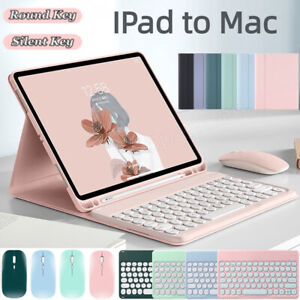 Bluetooth Keyboard With Case Cover Mouse For iPad 5/6/7/8/9/10th Air 5/4 Pro 11