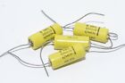 4x Vintage MKL Capacitor Siemens Type B32120D, 4.7 μF / 63V, Capacitor, NOS
