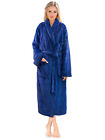 Premium Womens Plush Soft Robe Fuzzy Fluffy Warm Sherpa Fleece Bathrobe Spa Robe