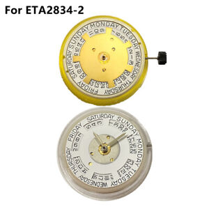 Date at 3 Day 12 Mechanical Automatic Self-Winding Watch Movement for ETA 2834-2