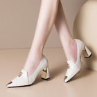 2021 Women's dress shoes patent leather high heels pointed pumps boat shoes