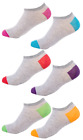 Hanes Women's No Show X-Temp Multicolor Breathable Premium 6 Pairs Socks Sz 5-9