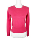 Pure Collection Sweater Women 2 Pink Crew Neck Cashmere Pullover Knit Casual