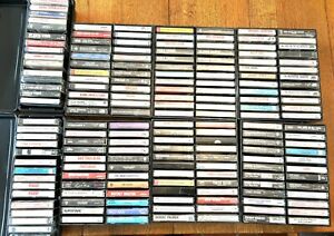 Huge Lot of Cassette Tapes ~ 70s & 80s ~ Rock, Pop, Country ~ 185 Cassettes!!!