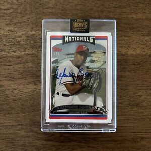 2021 Topps Archives Signature Series Alfonso Soriano 2006 Topps Auto 1/1 SSP