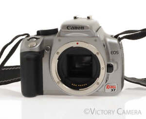 Canon EOS 350D Rebel XT Grey 8MP Digital SLR Camera Body w/ Battery & Charger